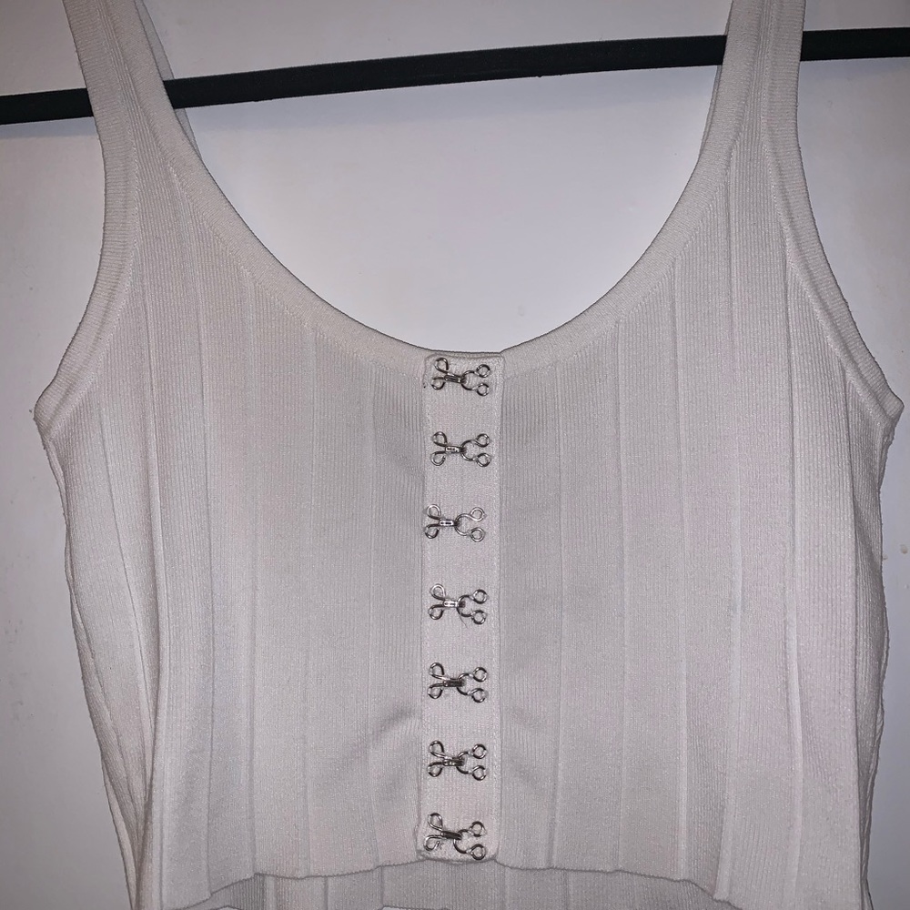 White crop top